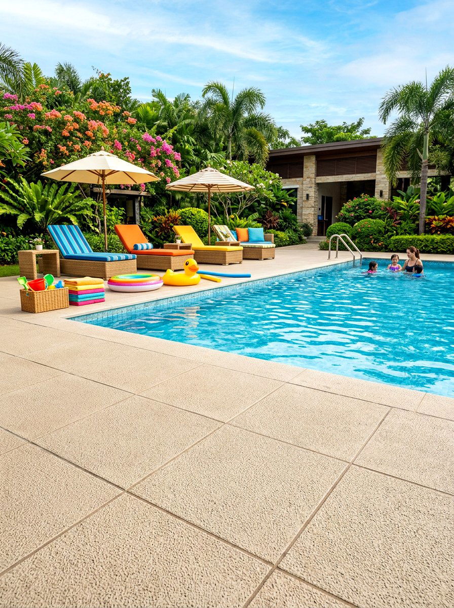 Non Slip Pool Deck - 30 pool deck ideas