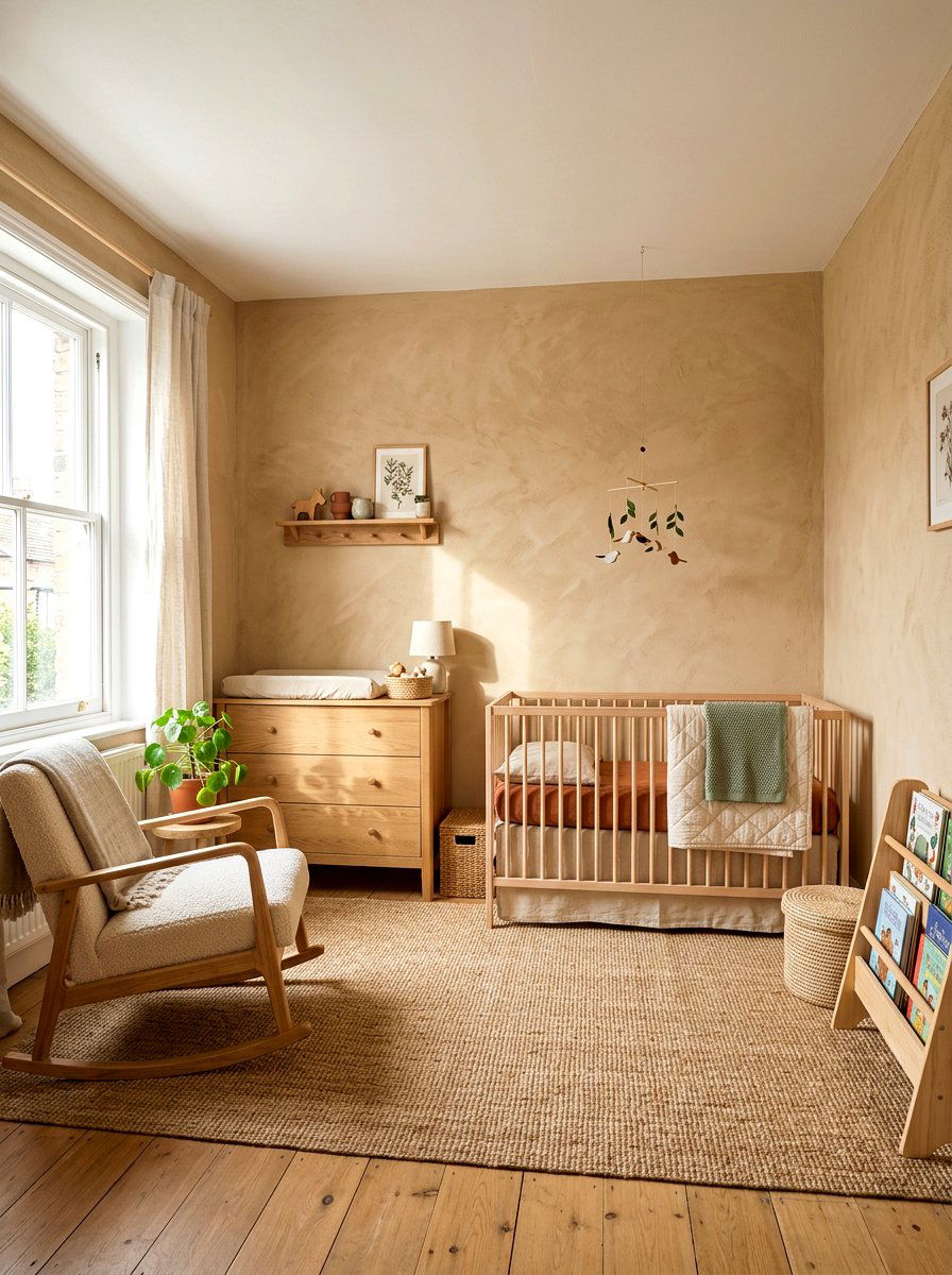 Non Toxic Clay Plaster Walls - 30 sustainable nursery ideas