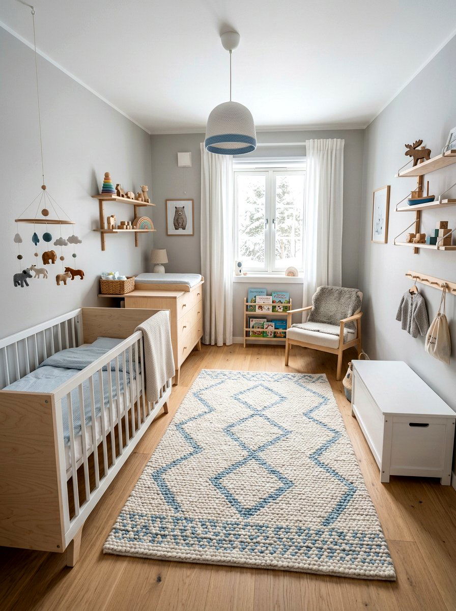 Nordic Nursery - 30 minimalist nursery ideas