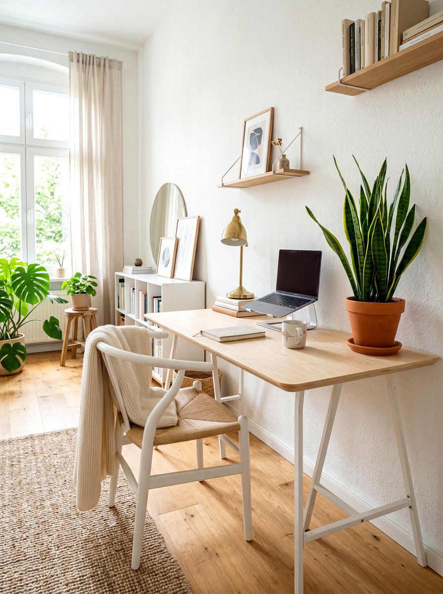 Nordic Style Desk - 30 home office desk ideas