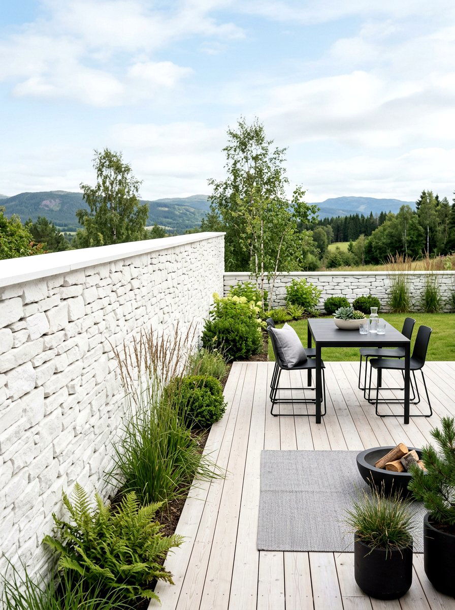 30 Limewashed Wall Backyard Ideas for a Sunlit Mediterranean Look