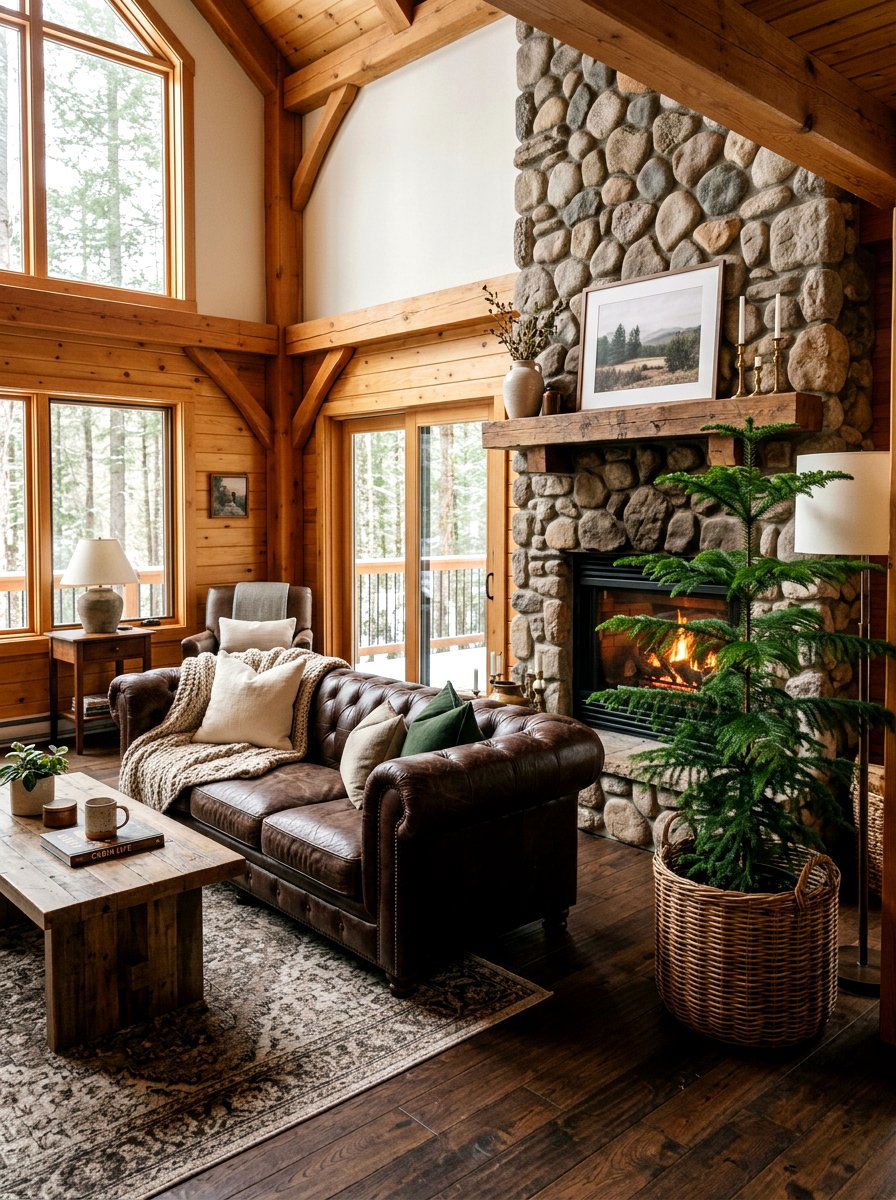 Norfolk Island Pine Lounge - 30 indoor tree corner ideas