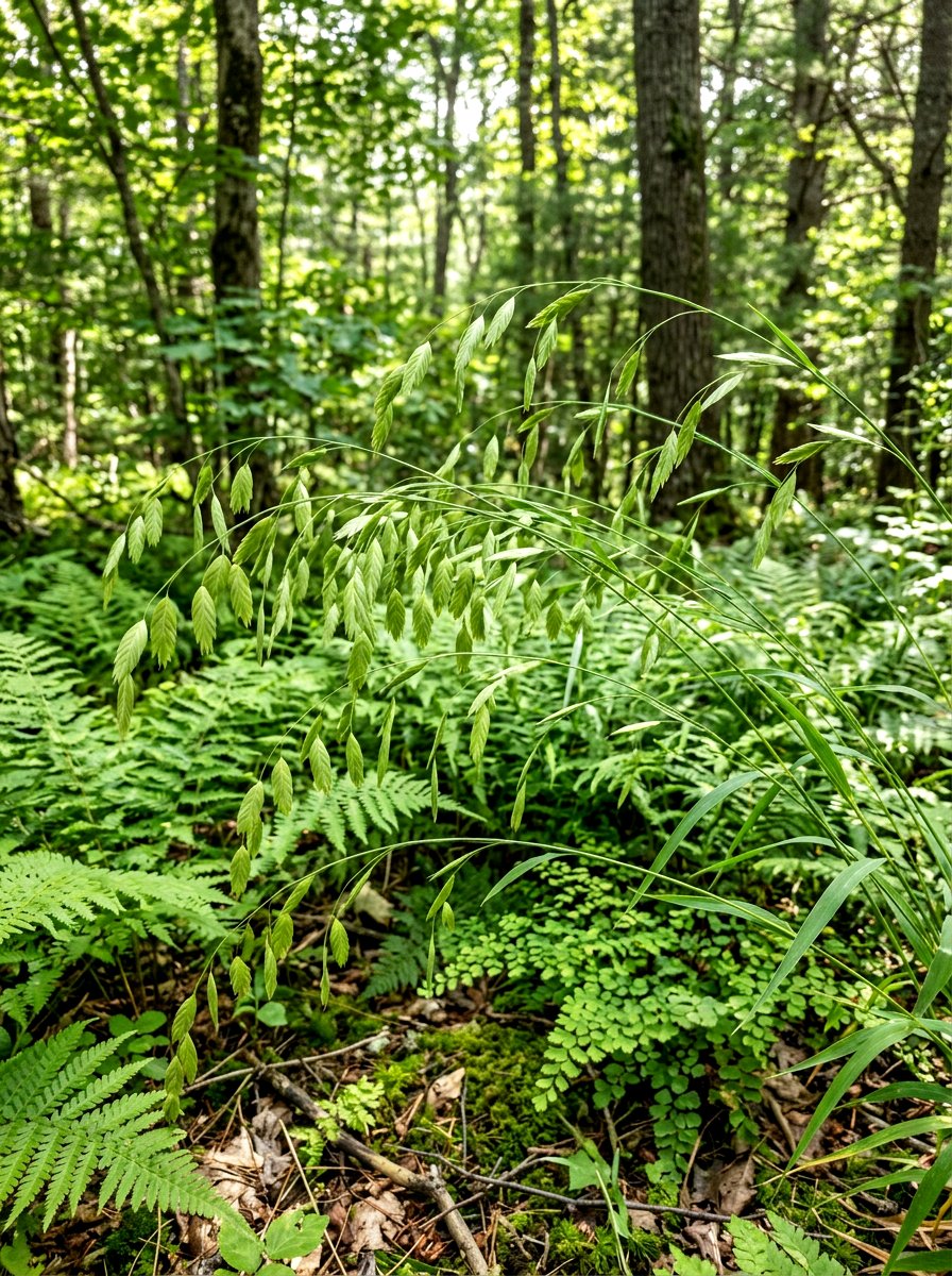 Northern Sea Oats Woodland - 30 ornamental grass garden ideas