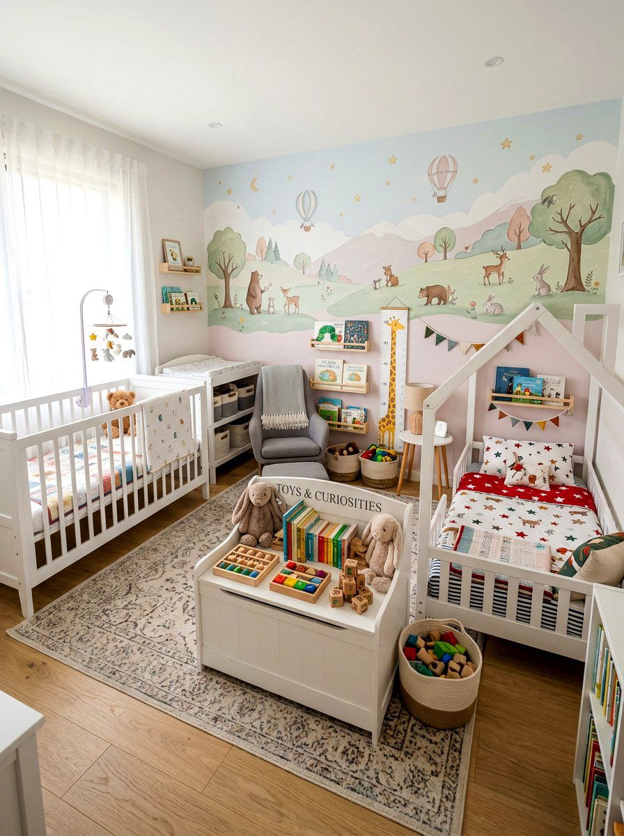 Nursery And Toddler Room - 30 girls shared bedroom ideas