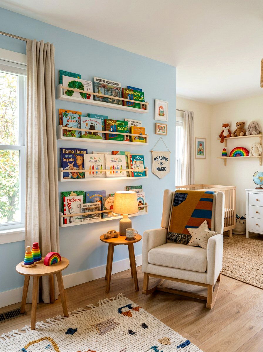 Nursery Bookshelves - 30 open shelving decor ideas