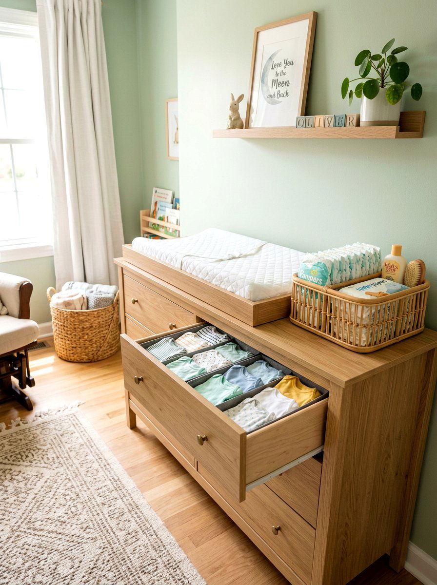 Nursery Changing Dresser - 30 organizing bedroom dresser ideas