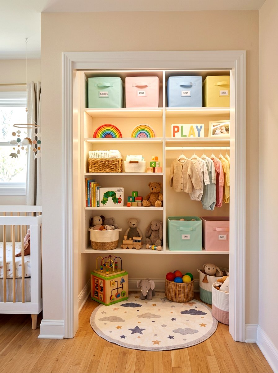 Nursery Closet Conversion - 30 playroom closet ideas