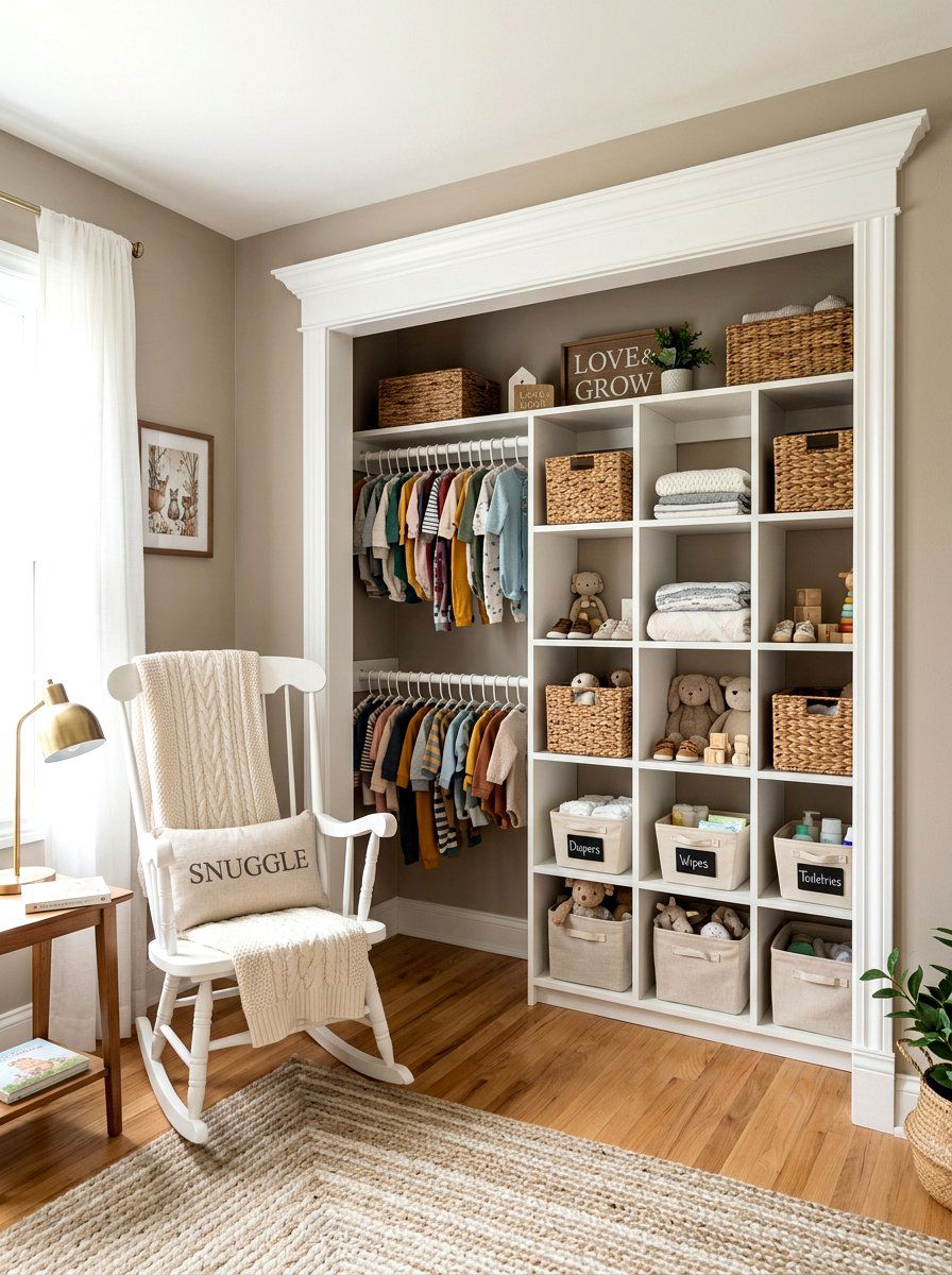 Nursery Closet Door Removal - 30 nursery closet ideas