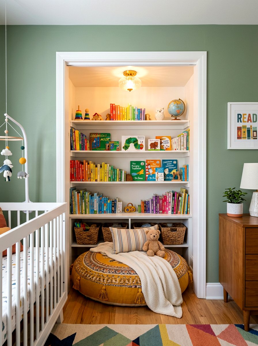 Nursery Closet Library Conversion - 30 nursery library wall ideas