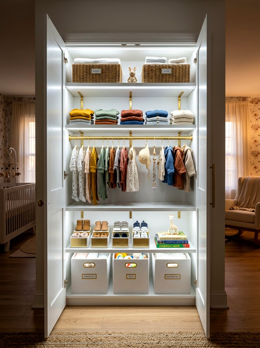Nursery Closet Lighting - 30 nursery closet ideas