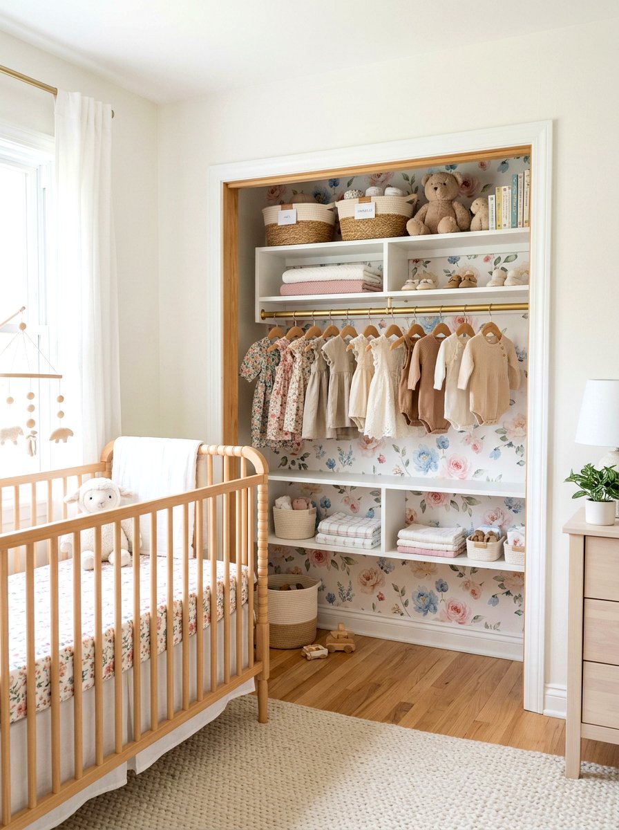 Nursery Closet Wallpaper - 30 nursery closet ideas