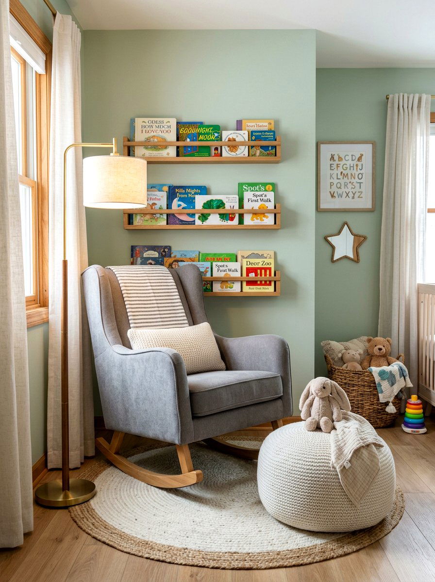 Nursery Corner Reading Nook - 30 reading nook ideas