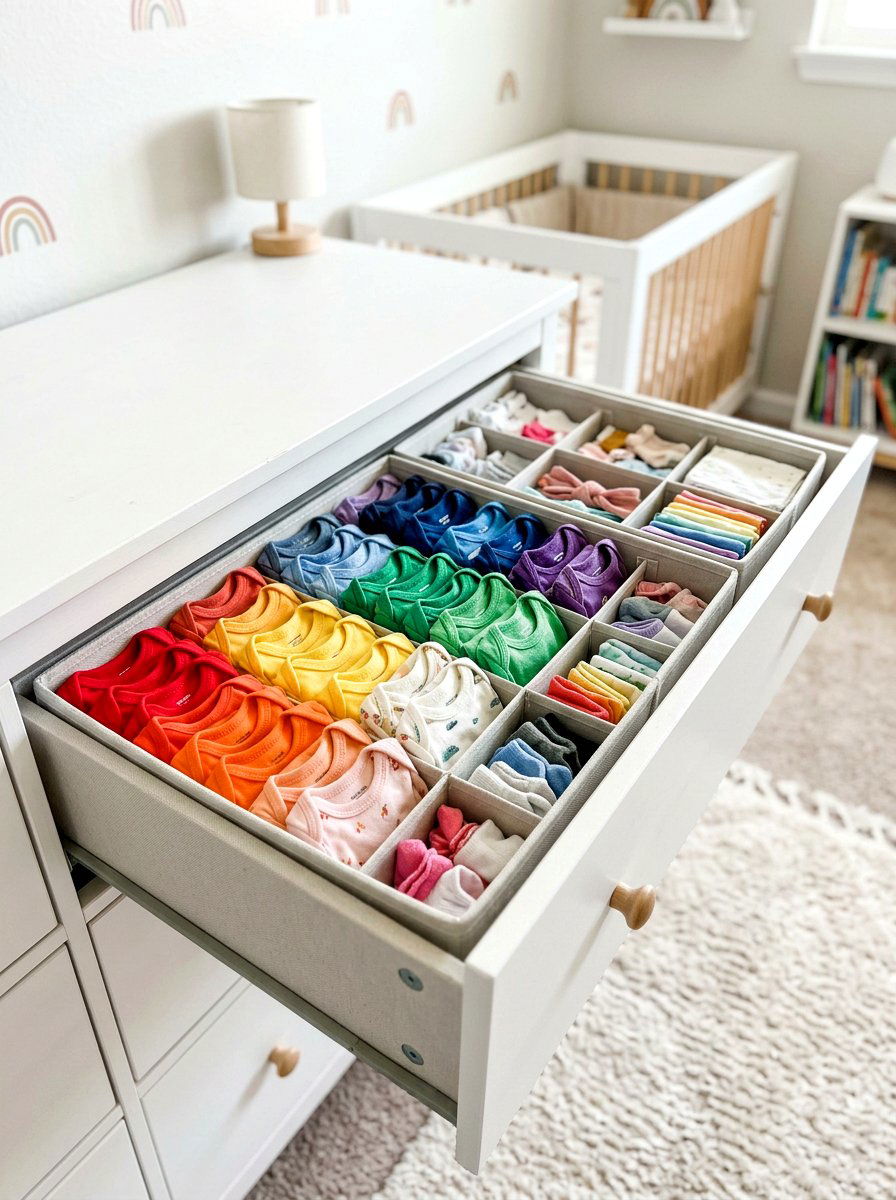 Nursery Dresser Insert - 30 nursery closet organization ideas