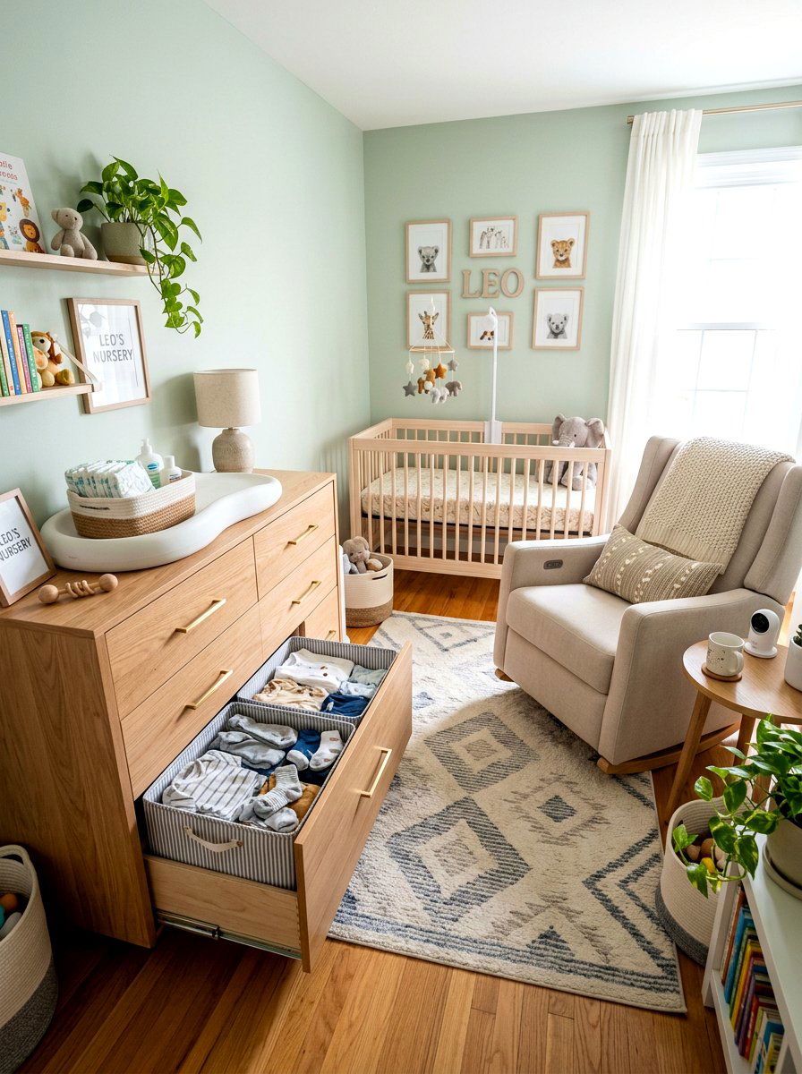 Nursery Dresser Laundry Storage - 30 hidden hamper ideas