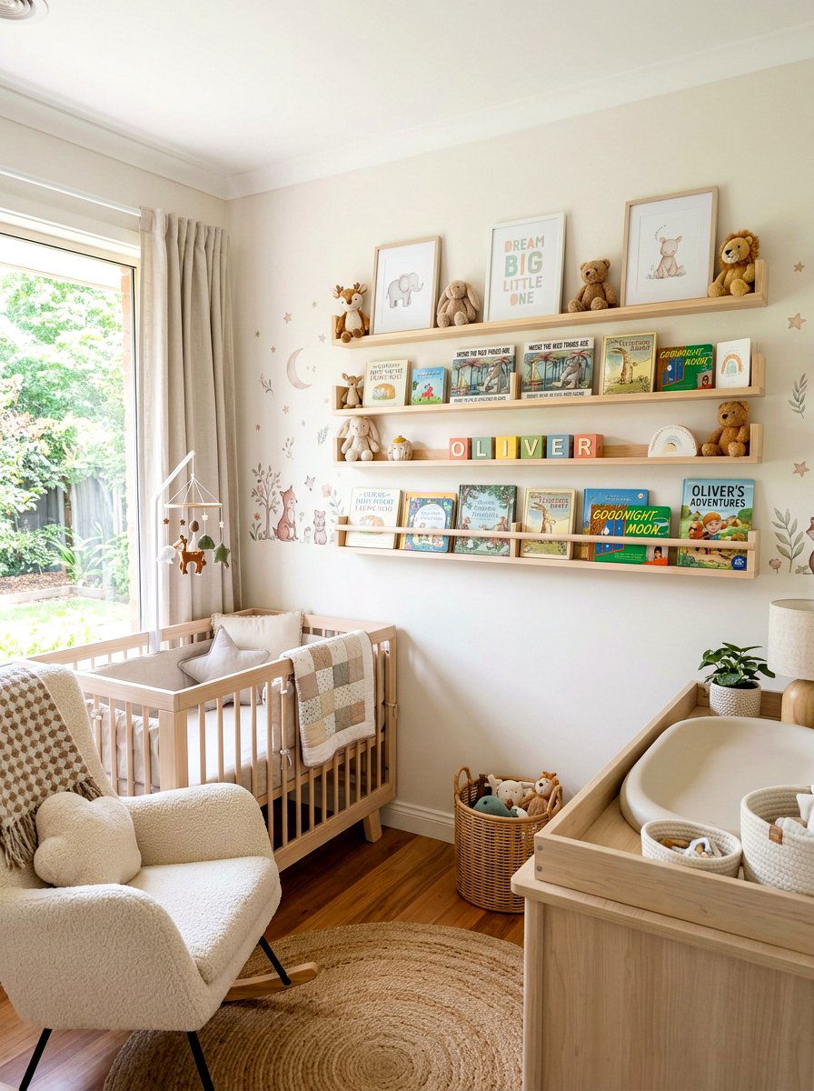 Nursery Floating Shelves - 30 floating shelf ideas