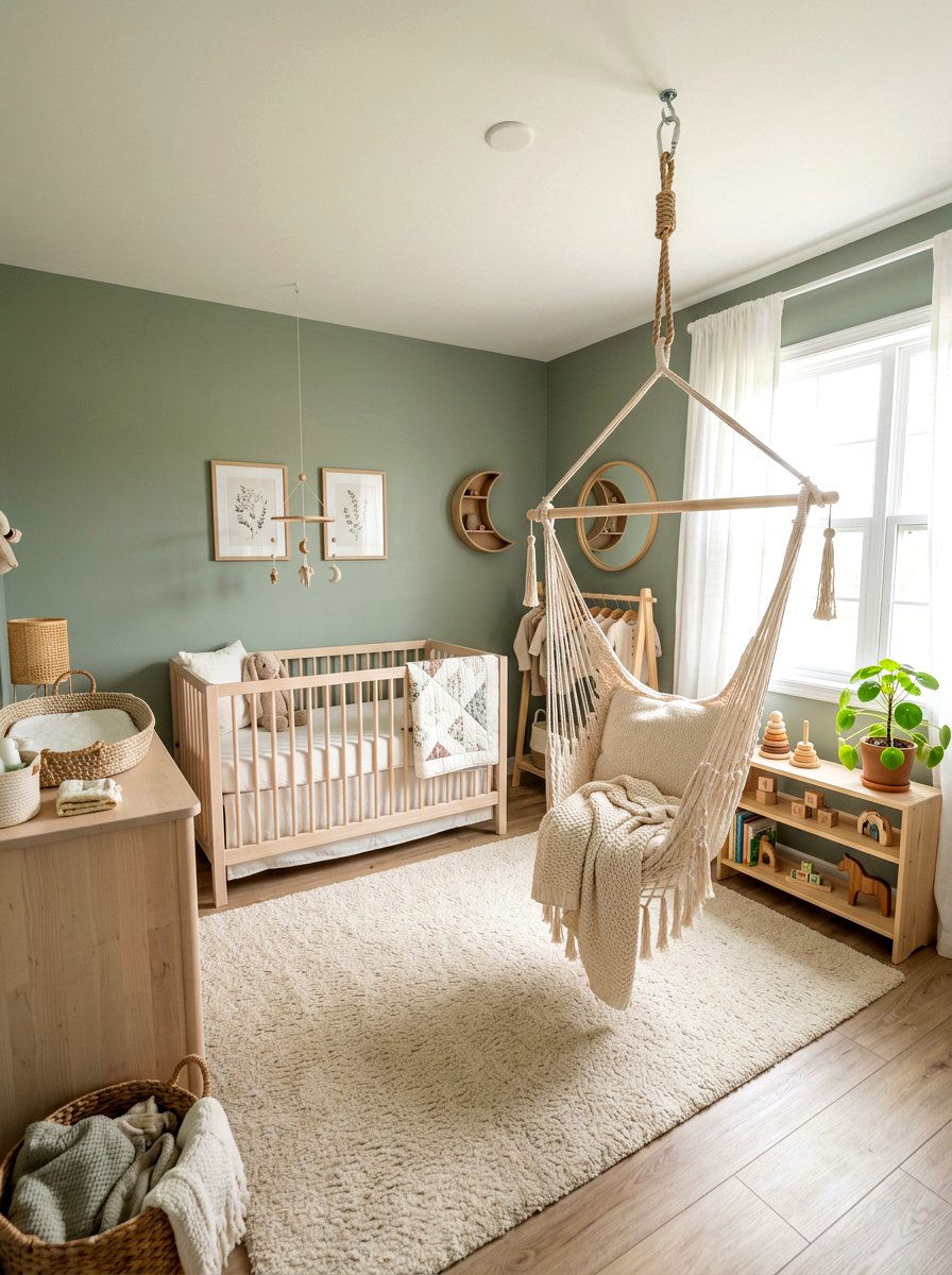 Nursery Macrame Swing Chair - 30 hammock chair ideas