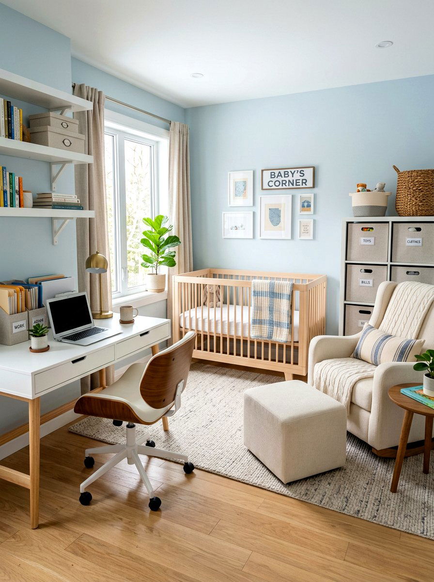 Nursery Office - 30 flex room office ideas