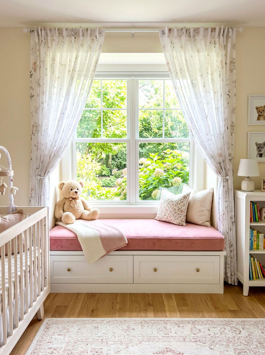 Nursery Room Window Seat - 30 window seat ideas