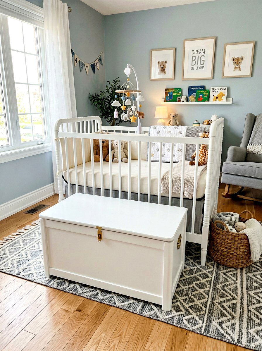 Nursery Toy Trunk - 30 nursery storage ideas