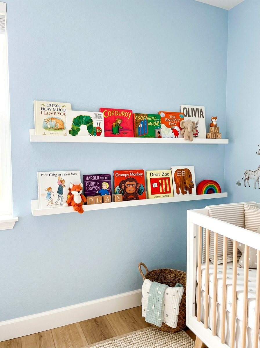 Nursery Wall Ledge - 30 shelfie decor ideas