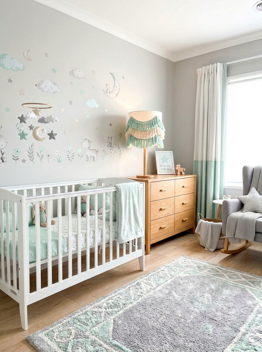 Nursery fringe lamp shade - 30 fringed lamp shade ideas
