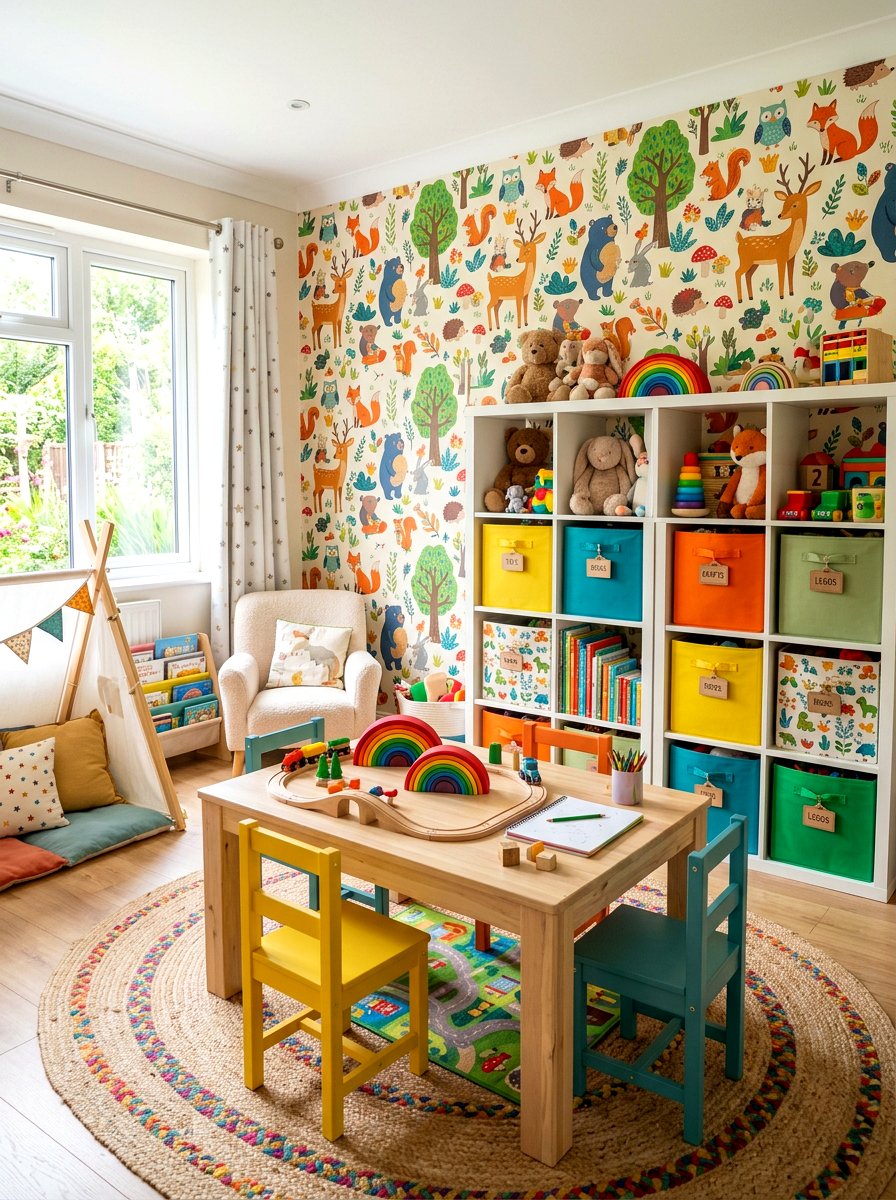 Nursery peel and stick wallpaper - 30 rental safe wallpaper ideas
