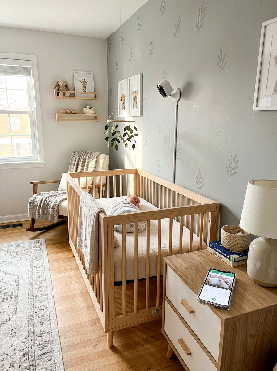 Nursery smart monitor setup - 30 nursery corner ideas