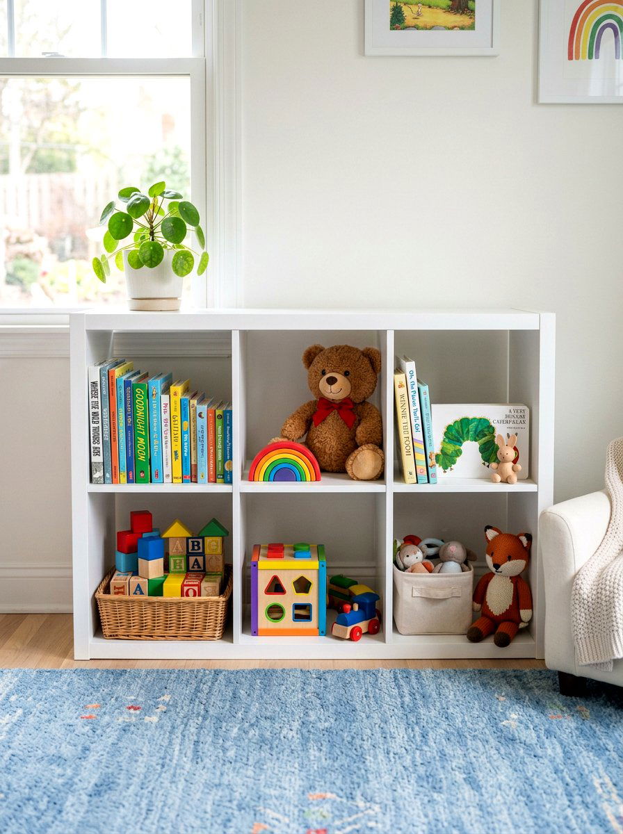 Nursery toy cubby - 30 open cabinet styling ideas