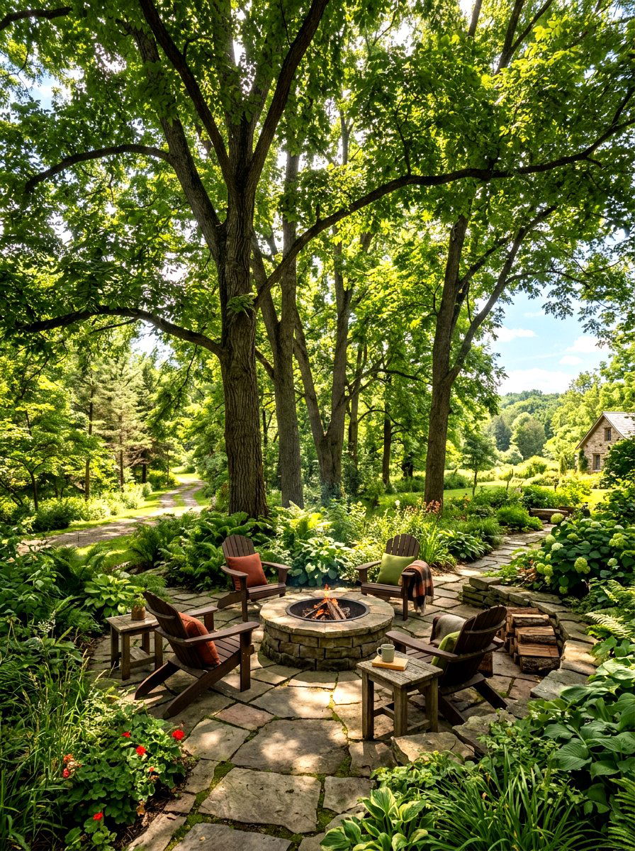 Nut tree canopy shade - 30 orchard backyard aesthetic ideas