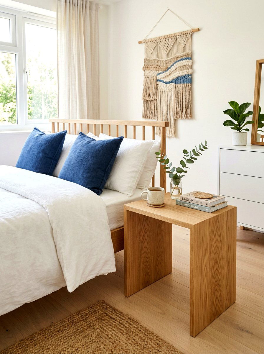 Oak Waterfall Side Table - 30 waterfall side table ideas