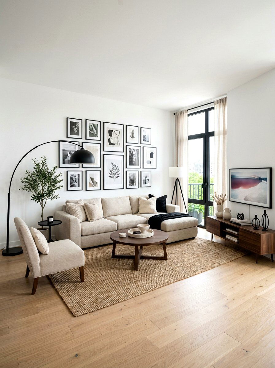 Oatmeal Living Room Black Accent - 30 oatmeal living room ideas