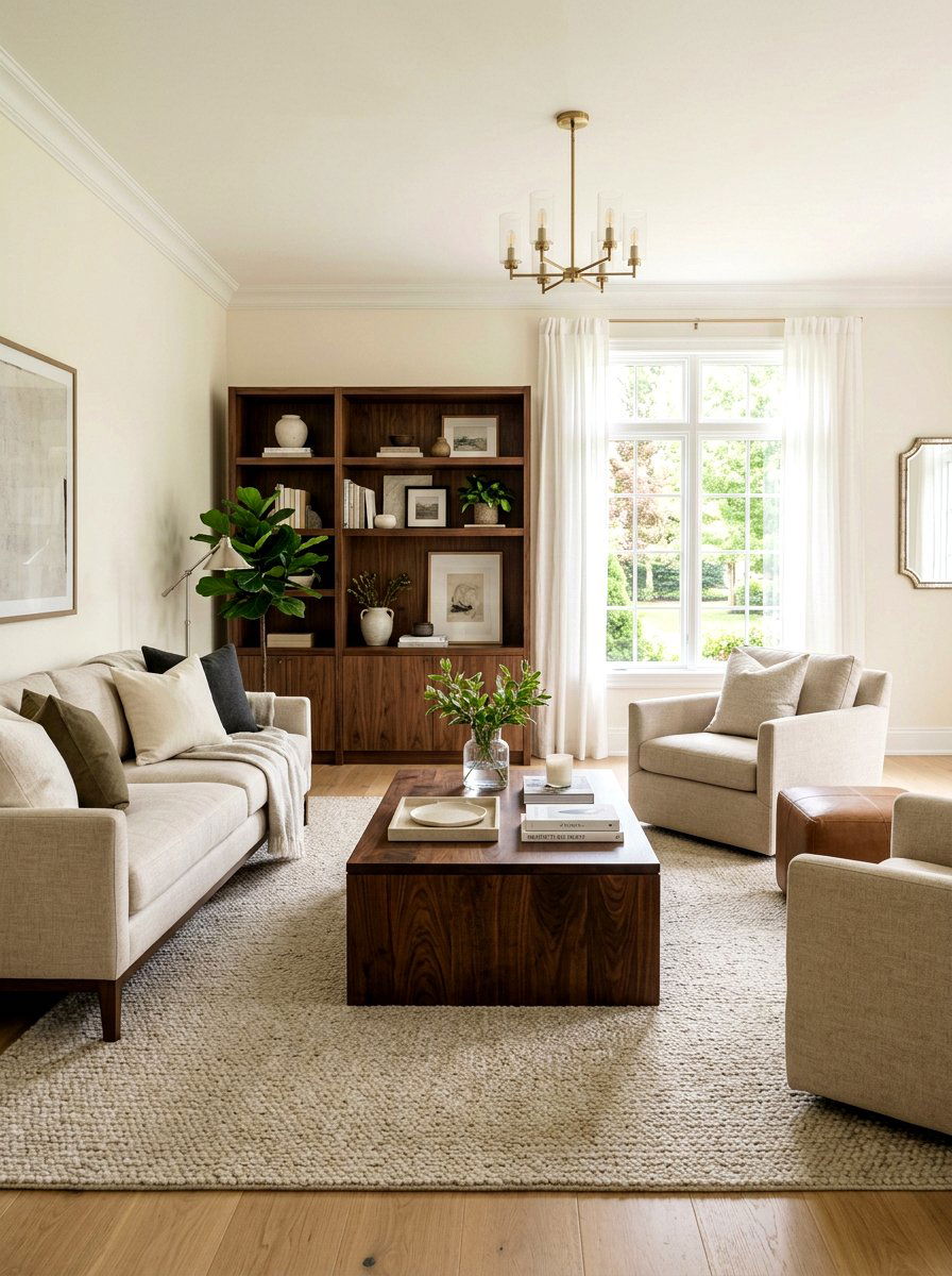 Oatmeal Living Room Dark Wood - 30 oatmeal living room ideas