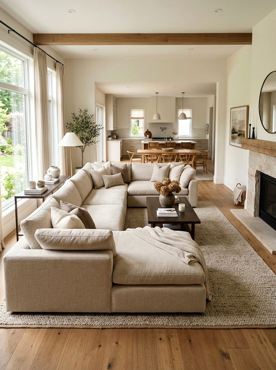 Oatmeal Living Room Sectional Sofa - 30 oatmeal living room ideas