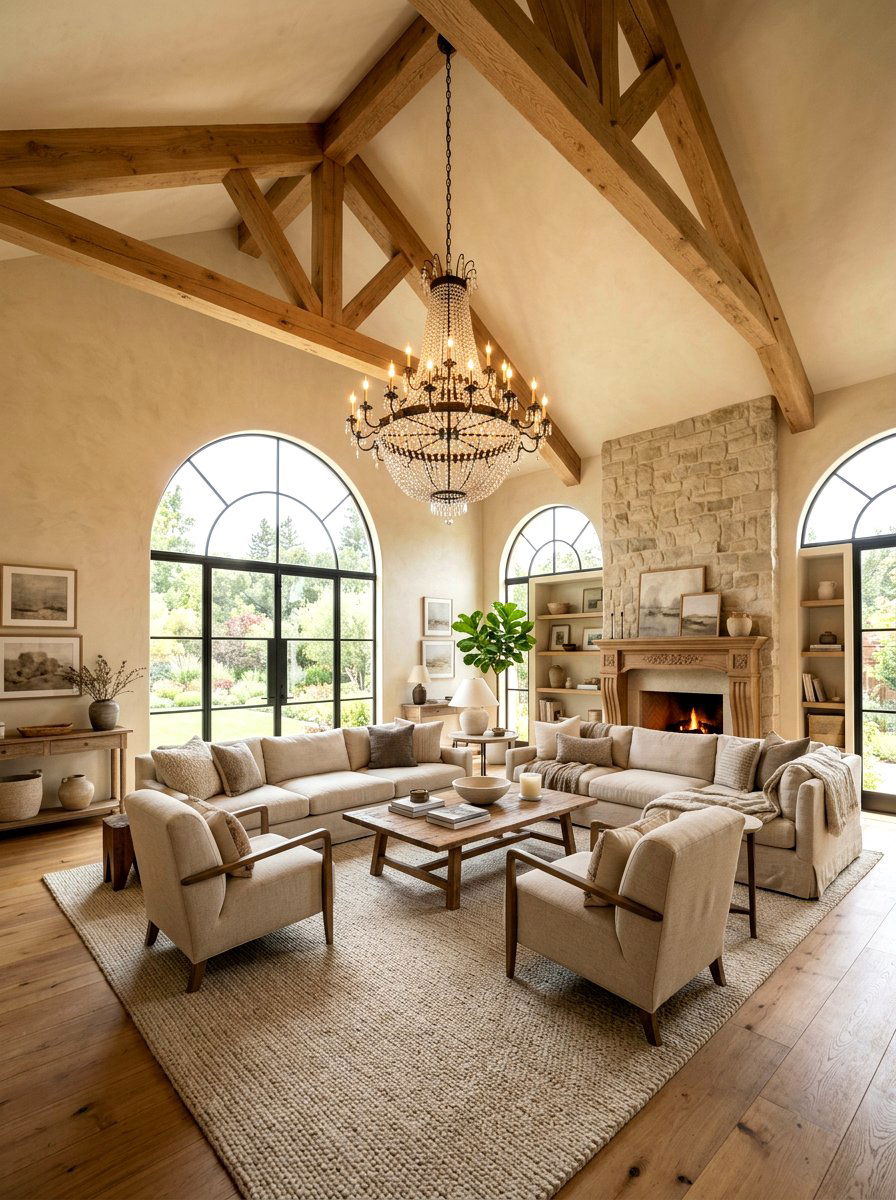 Oatmeal Living Room Vaulted Ceiling - 30 oatmeal living room ideas