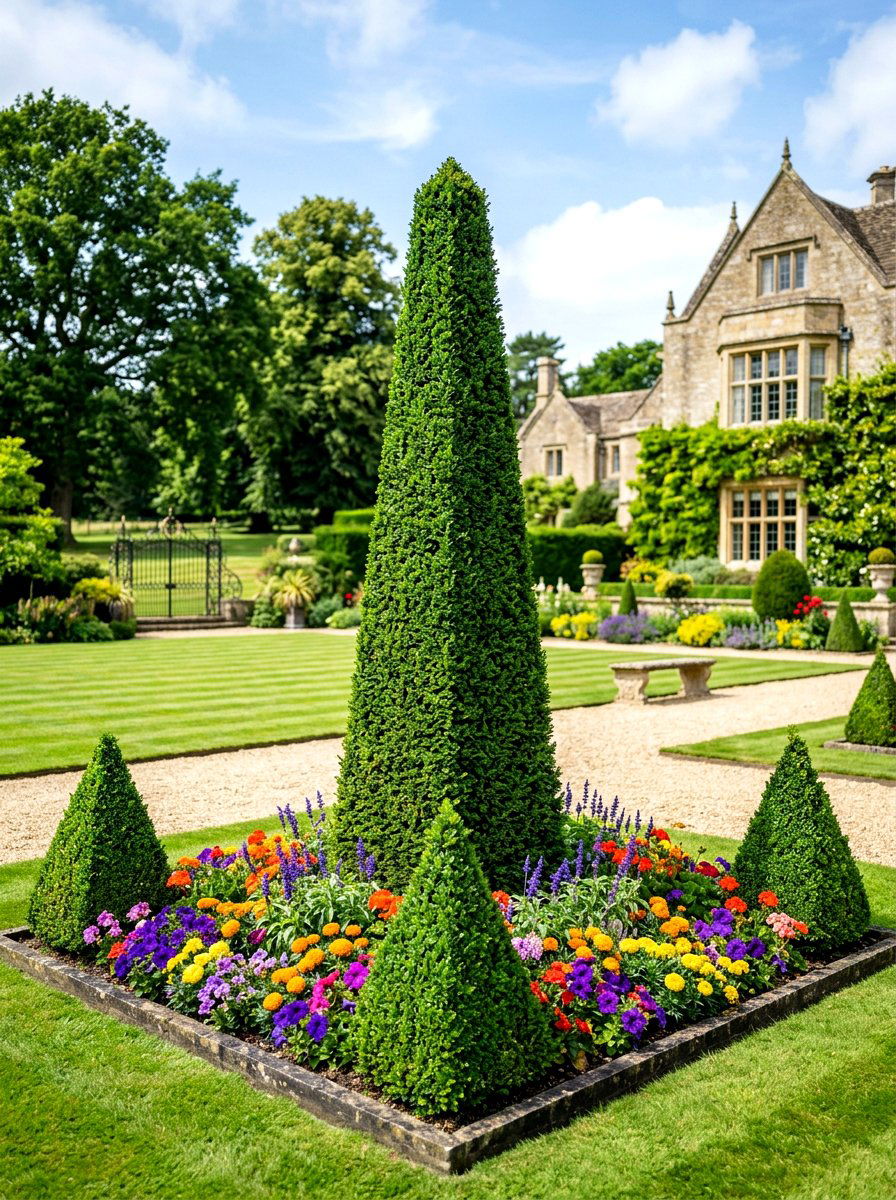 Obelisk Topiary - 30 topiary garden ideas