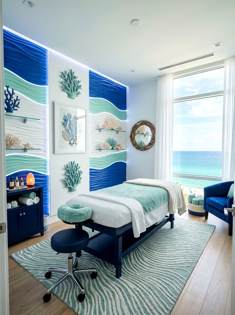 Ocean Massage Room - 30 massage room ideas