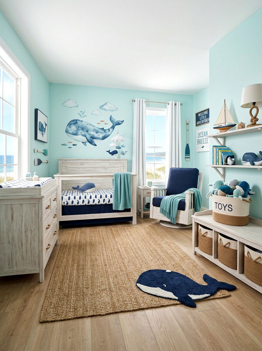 Ocean Nursery - 30 nursery ideas