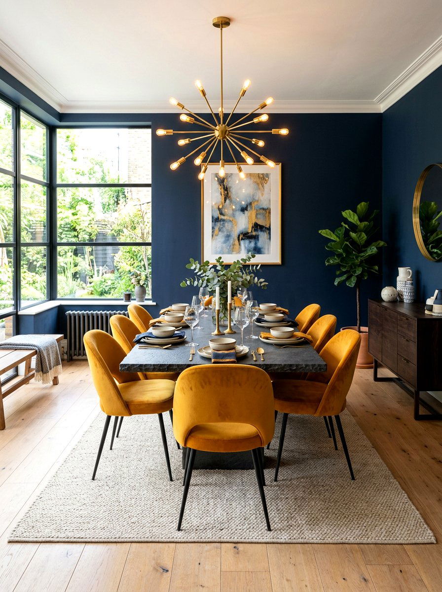 Ochre Upholstered Chairs - 30 upholstered dining chair ideas