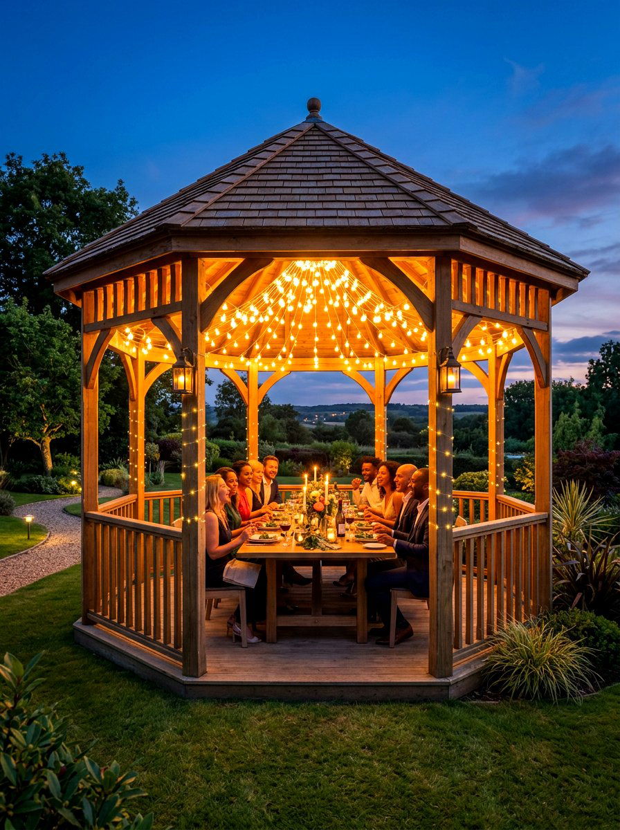 30 Octagon Gazebo Ideas for Stunning Outdoor Entertaining