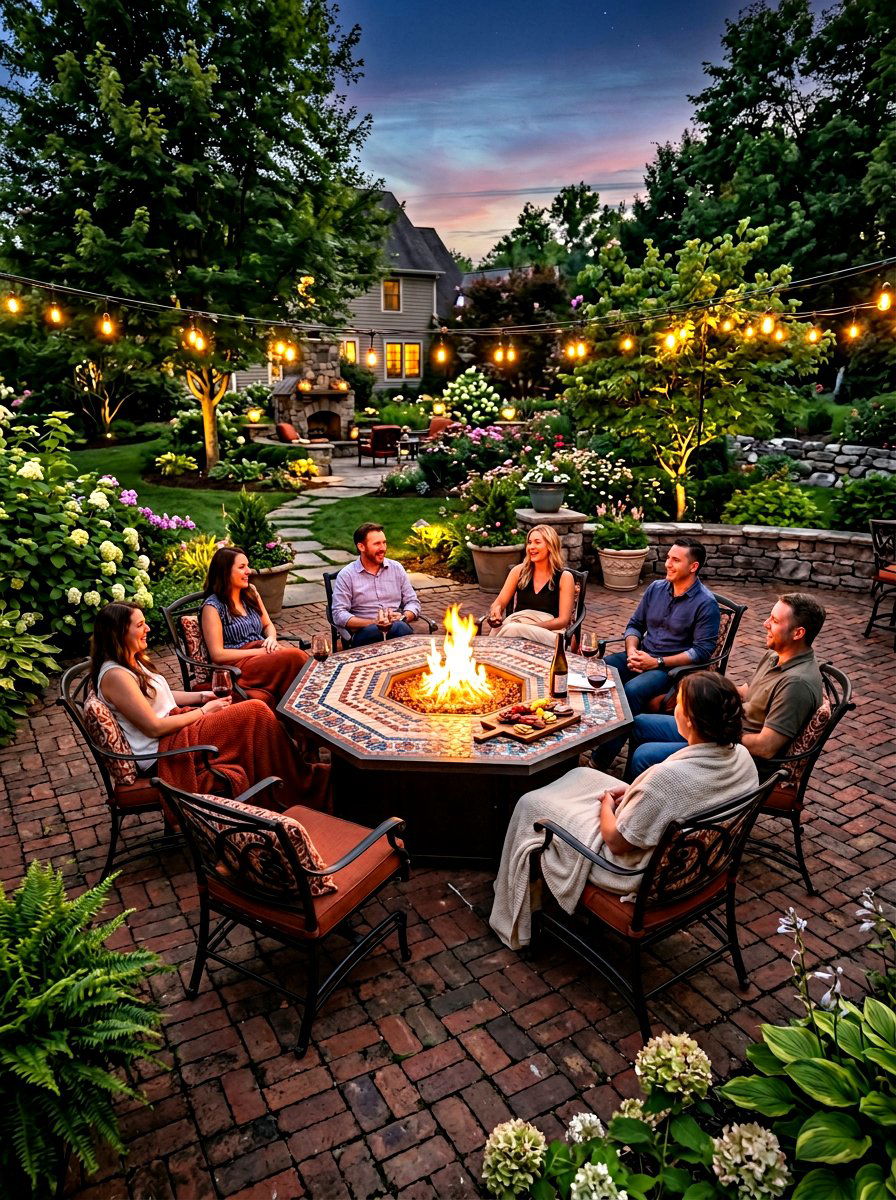 Octagonal Fire Pit Table - 30 fire pit table ideas