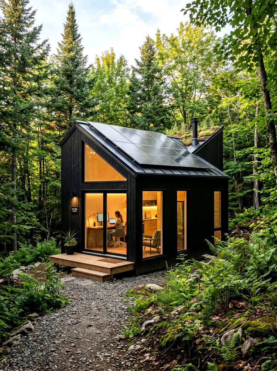 Off Grid Home Office - 30 energy efficient home office ideas