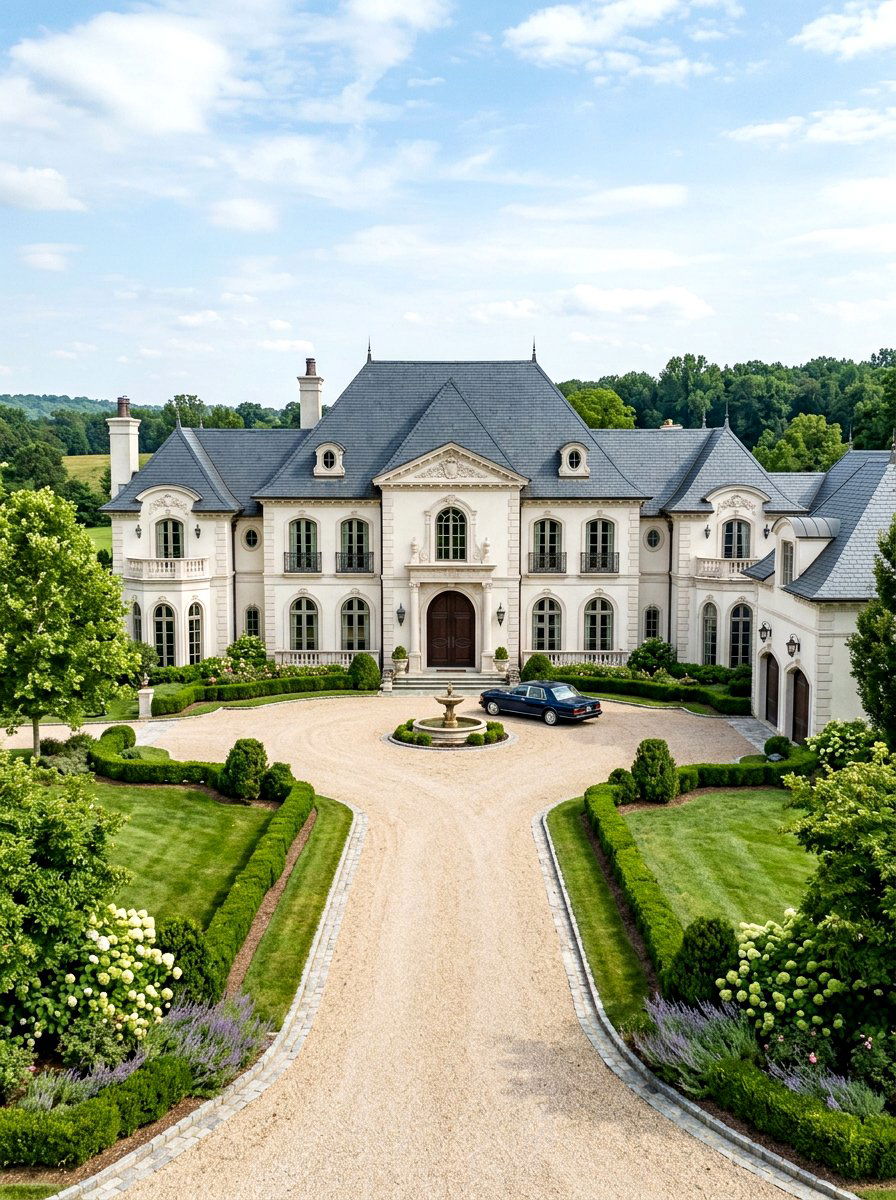Off White French Provincial - 30 soft white exterior ideas