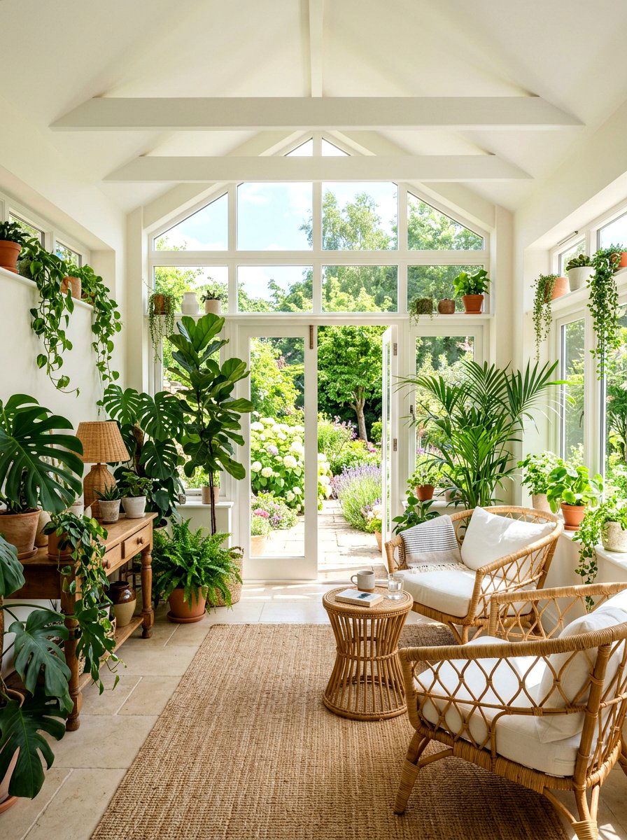 Off White Sunroom - 30 warm neutral paint ideas