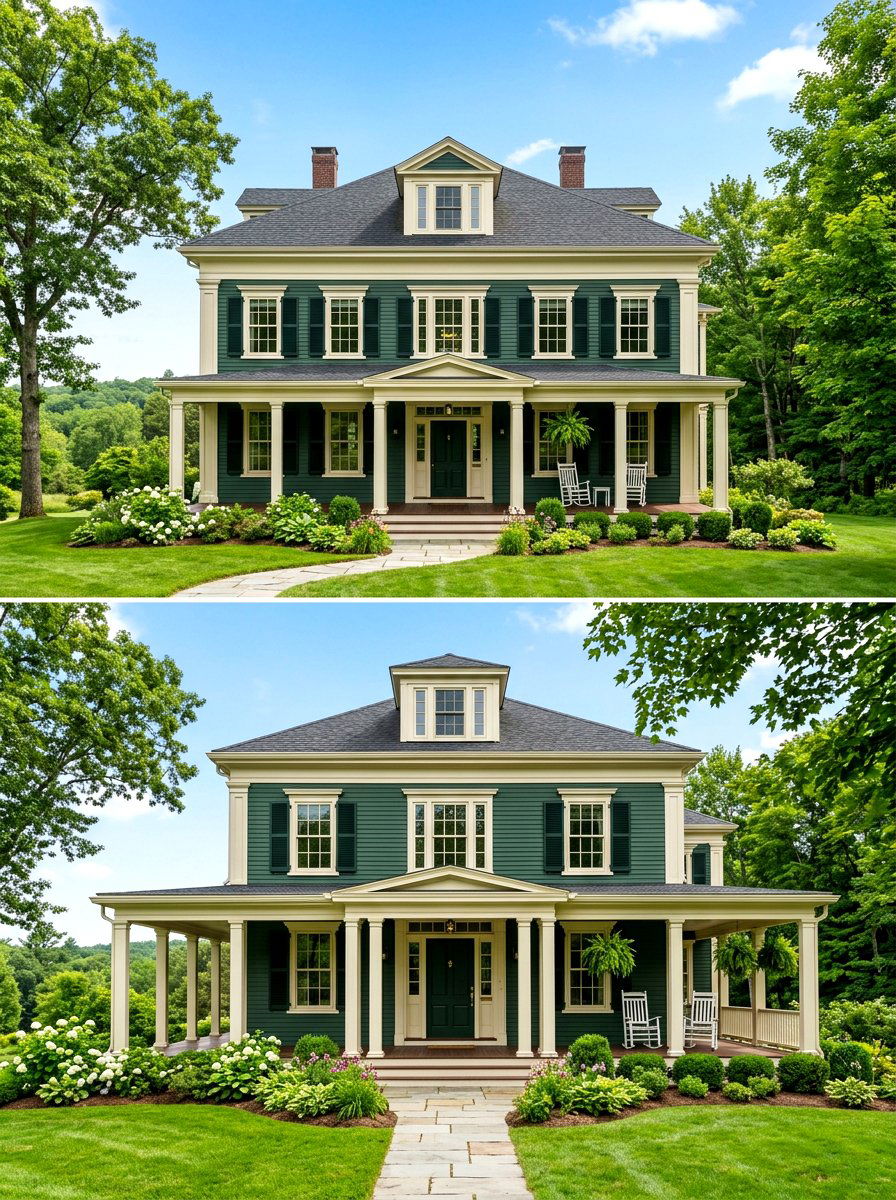 Off white exterior window trim - 30 exterior window trim color ideas