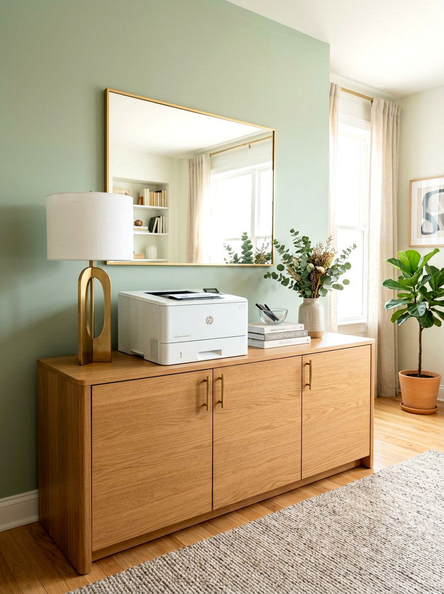 Office Credenza Cabinet - 30 office supply storage ideas