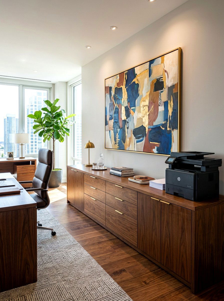 Office Credenza Units - 30 home office storage ideas