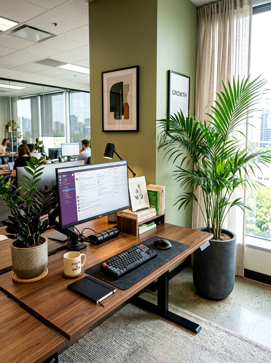 Office Desk Plant - 30 plant corner styling ideas