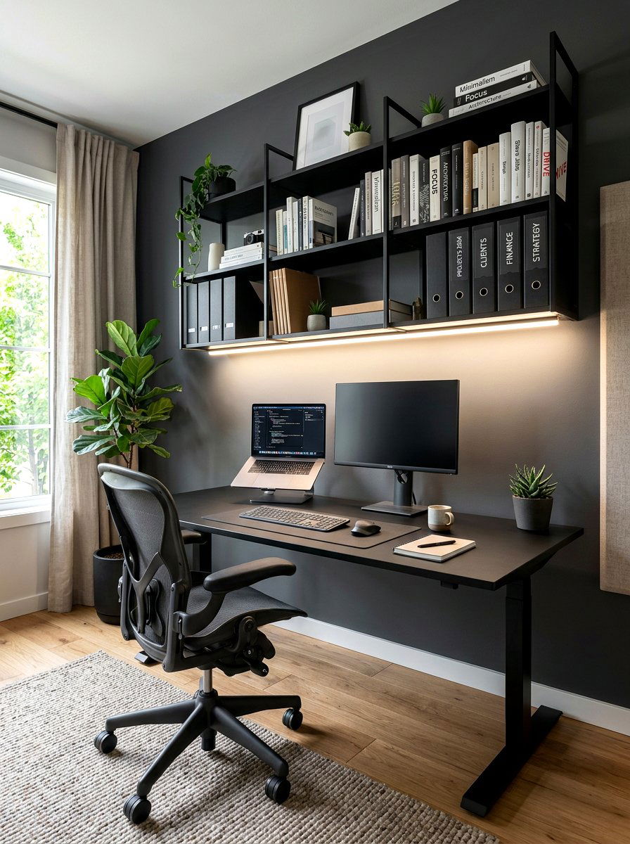 Office Desk Task Lighting - 30 under shelf lighting ideas