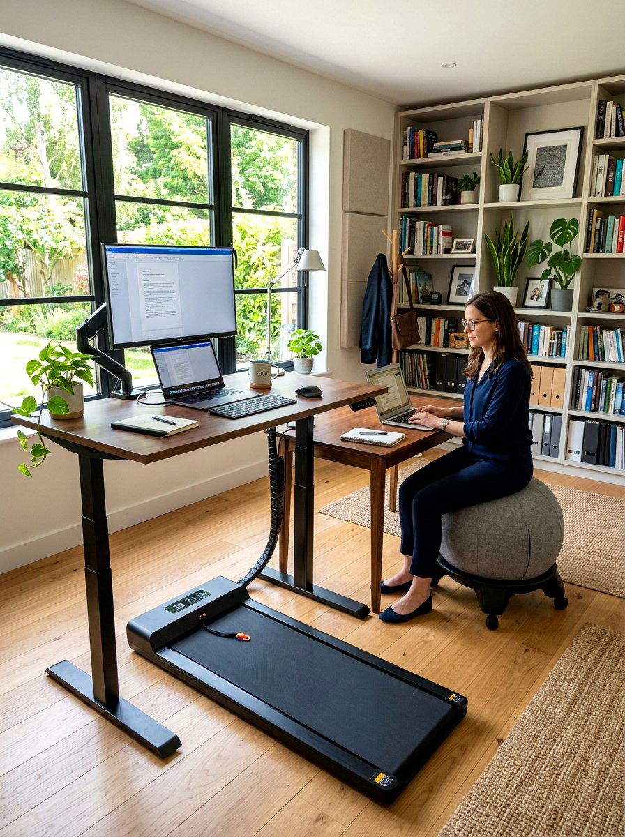 Office Exercise Space - 30 small home gym ideas