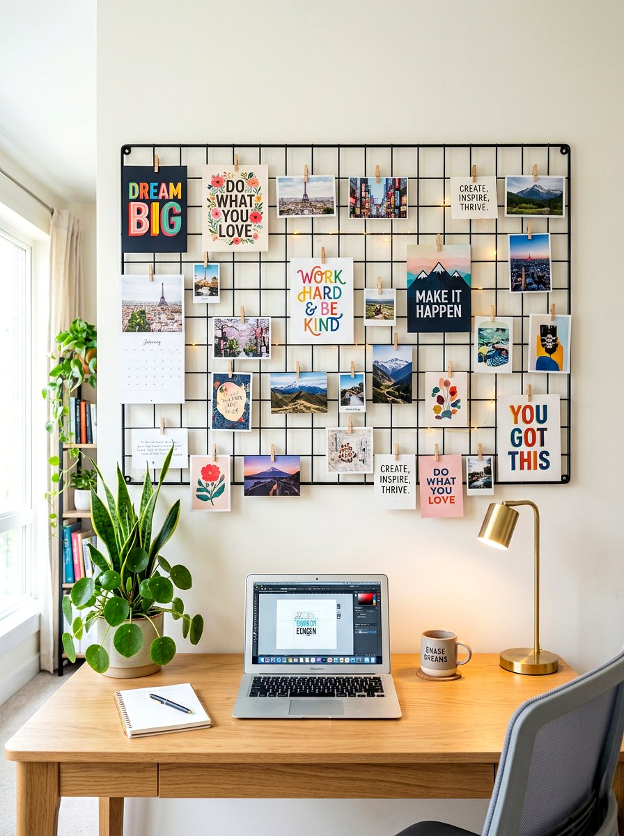 Office Postcard Inspiration Wall - 30 postcard wall decor ideas